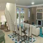 Projeto Residencial - Interior - Guarujá - 3D Sala2